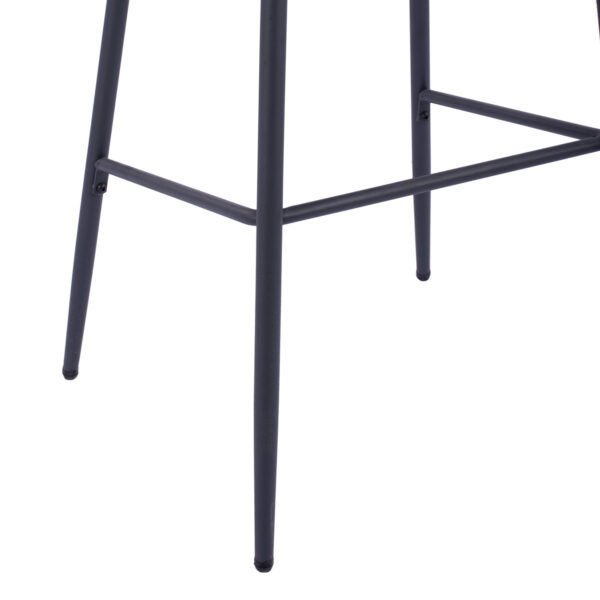 ΣΚΑΜΠΟ KADE ΜΕ ΜΕΤΑΛΛΙΚΟ ΣΚΕΛΕΤΟ ΚΑΙ ΜΠΕΖ WICKER ΣΧΟΙΝΙ HM5715 54x54x103 εκ. - Image 10