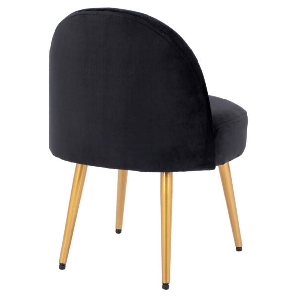 ΣΚΑΜΠΟ ΜΕ ΠΛΑΤΗ YASMINE ΑΠΟ ΜΑΥΡΟ ΒΕΛΟΥΔΟ & ΧΡΥΣΑ ΠΟΔΙΑ HM8395.14 47x43x65Υ εκ. - Image 5