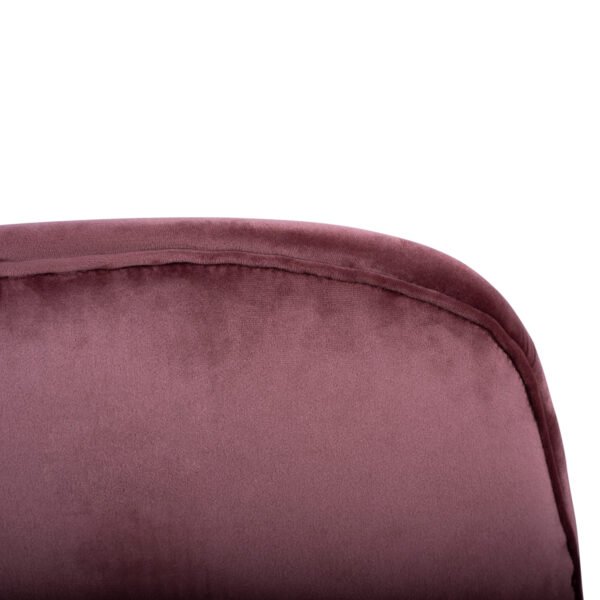 ΣΚΑΜΠΟ ΜΕΣΑΙΟΥ ΥΨΟΥΣ NORA HM8524.02 ΒΕΛΟΥΔΟ ΣΑΠΙΟ ΜΗΛΟ & ΧΡΥΣΟ ΜΕΤΑΛΛΙΚΟ ΣΚΕΛΕΤΟ 48x61x103 εκ. - Image 8