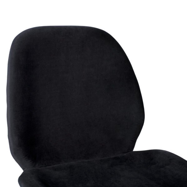 ΣΚΑΜΠΟ ΜΕΣΑΙΟΥ ΥΨΟΥΣ NORA HM8524.04 ΒΕΛΟΥΔΟ ΜΑΥΡΟ & ΧΡΥΣΟ ΜΕΤΑΛΛΙΚΟ ΣΚΕΛΕΤΟ 48x61x103Υ εκ. - Image 7