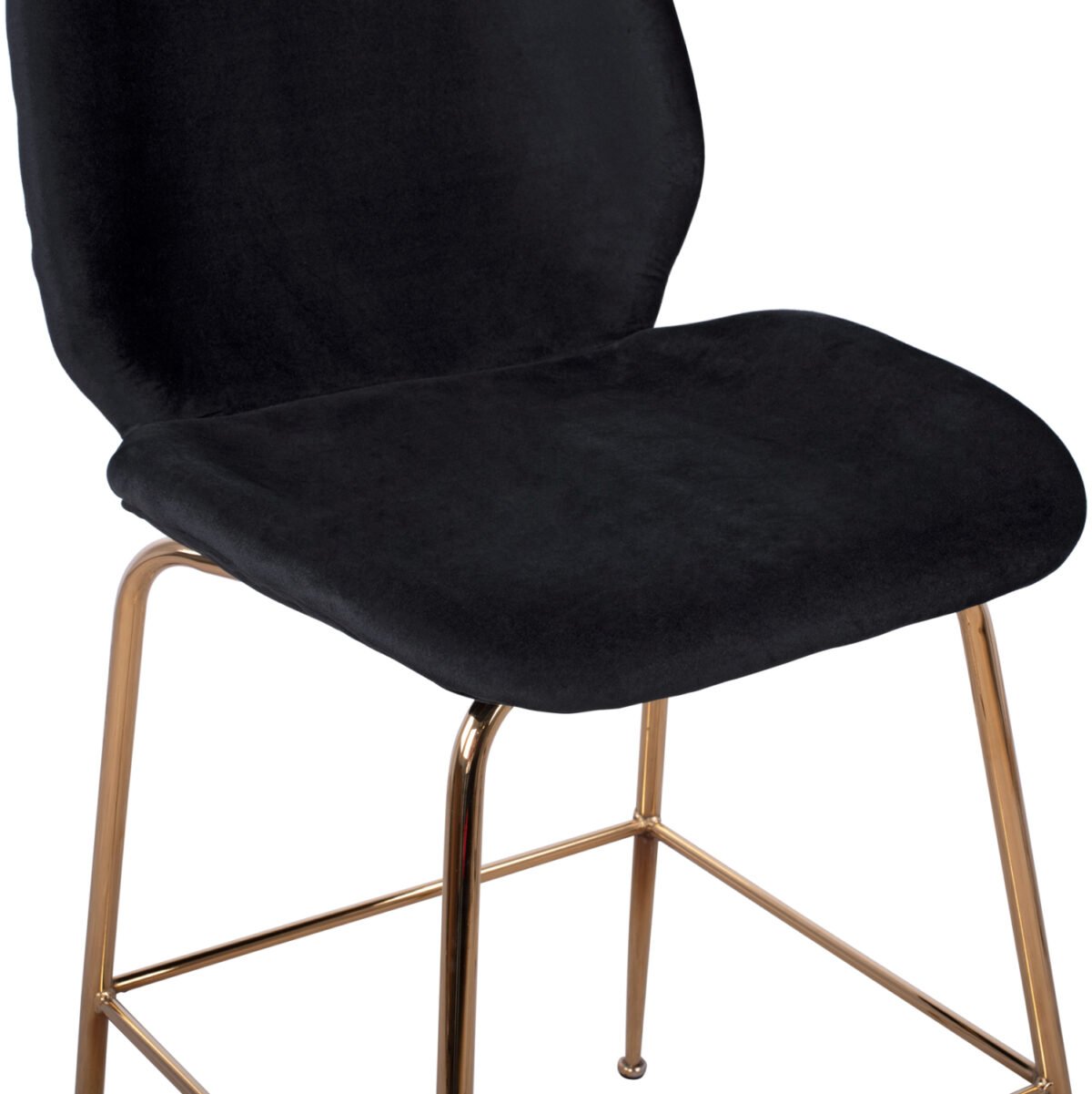 ΣΚΑΜΠΟ ΜΕΣΑΙΟΥ ΥΨΟΥΣ NORA HM8524.04 ΒΕΛΟΥΔΟ ΜΑΥΡΟ & ΧΡΥΣΟ ΜΕΤΑΛΛΙΚΟ ΣΚΕΛΕΤΟ 48x61x103Υ εκ. - Image 8