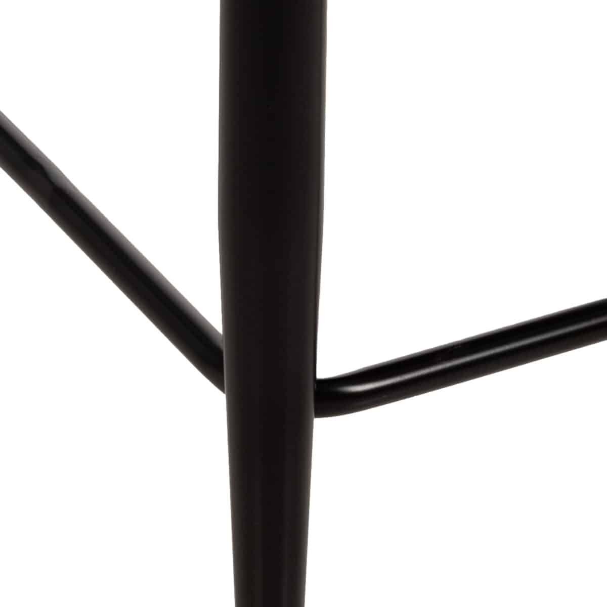 ΣΚΑΜΠΟ ΜΕΣΑΙΟΥ ΥΨΟΥΣ SARKY HM8586.01 ΥΦΑΣΜΑ ΜΠΟΥΚΛΕ ΓΚΡΙ-ΜΑΥΡΑ ΜΕΤΑΛ. ΠΟΔΙΑ 55x62x105Yεκ. - Image 10