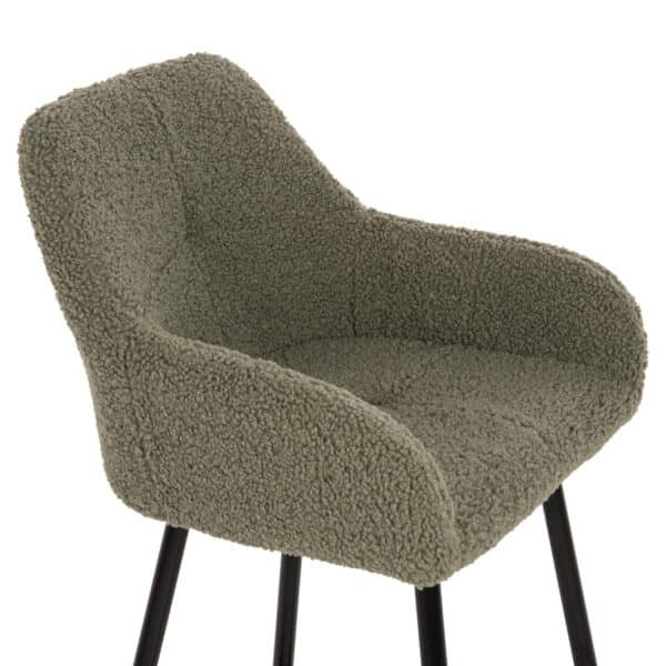 ΣΚΑΜΠΟ ΜΕΣ. ΥΨΟΥΣ STRIKE HM8592.03 ΥΦΑΣΜΑ TEDDY ΦΙΣΤΙΚΙ-ΜΑΥΡΑ ΠΟΔΙΑ 50x50x94,5Υεκ. - Image 7