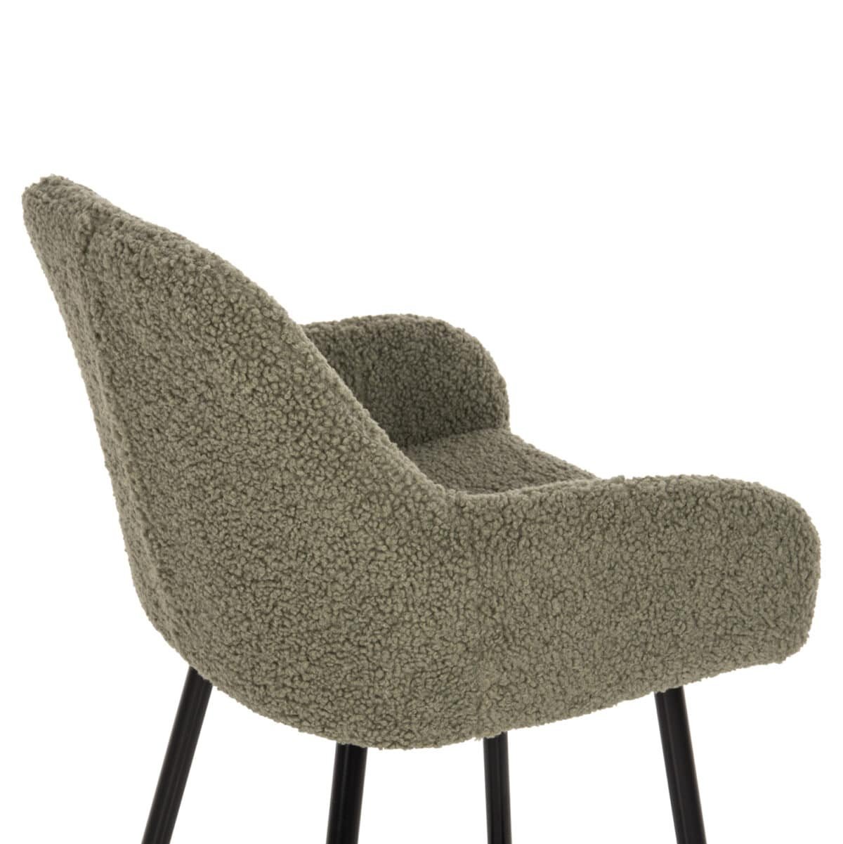 ΣΚΑΜΠΟ ΜΕΣ. ΥΨΟΥΣ STRIKE HM8592.03 ΥΦΑΣΜΑ TEDDY ΦΙΣΤΙΚΙ-ΜΑΥΡΑ ΠΟΔΙΑ 50x50x94,5Υεκ. - Image 9