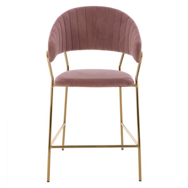 ΣΚΑΜΠΟ ΜΕΣΑΙΟΥ ΥΨΟΥΣ HM8734.02 THEODORE ΒΕΛΟΥΔΟ ΣΑΠΙΟ ΜΗΛΟ ΕΠΙΧΡΥΣΟ ΣΚΕΛΕΤΟ 60x55x100Y εκ. - Image 3