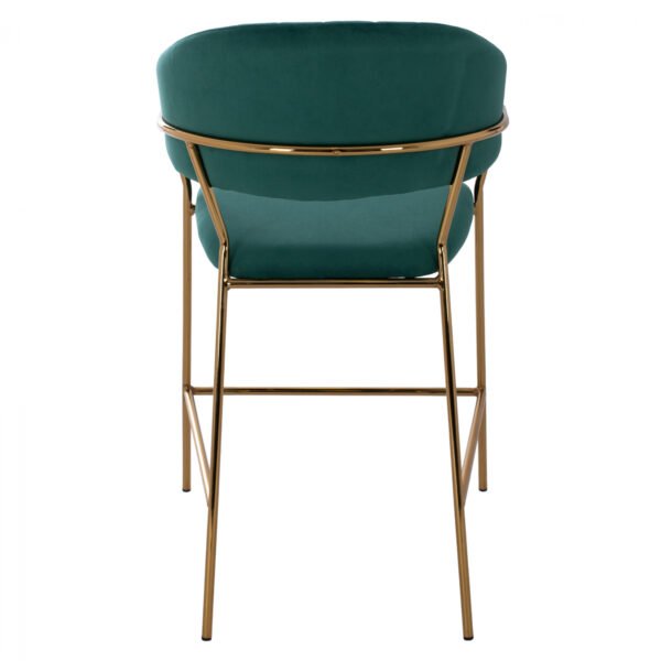 ΣΚΑΜΠΟ ΜΕΣΑΙΟΥ ΥΨΟΥΣ HM8734.03 THEODORE ΒΕΛΟΥΔΟ ΚΥΠΑΡΙΣΣΙ ΕΠΙΧΡΥΣΟ ΣΚΕΛΕΤΟ 60x55x100Y εκ. - Image 6