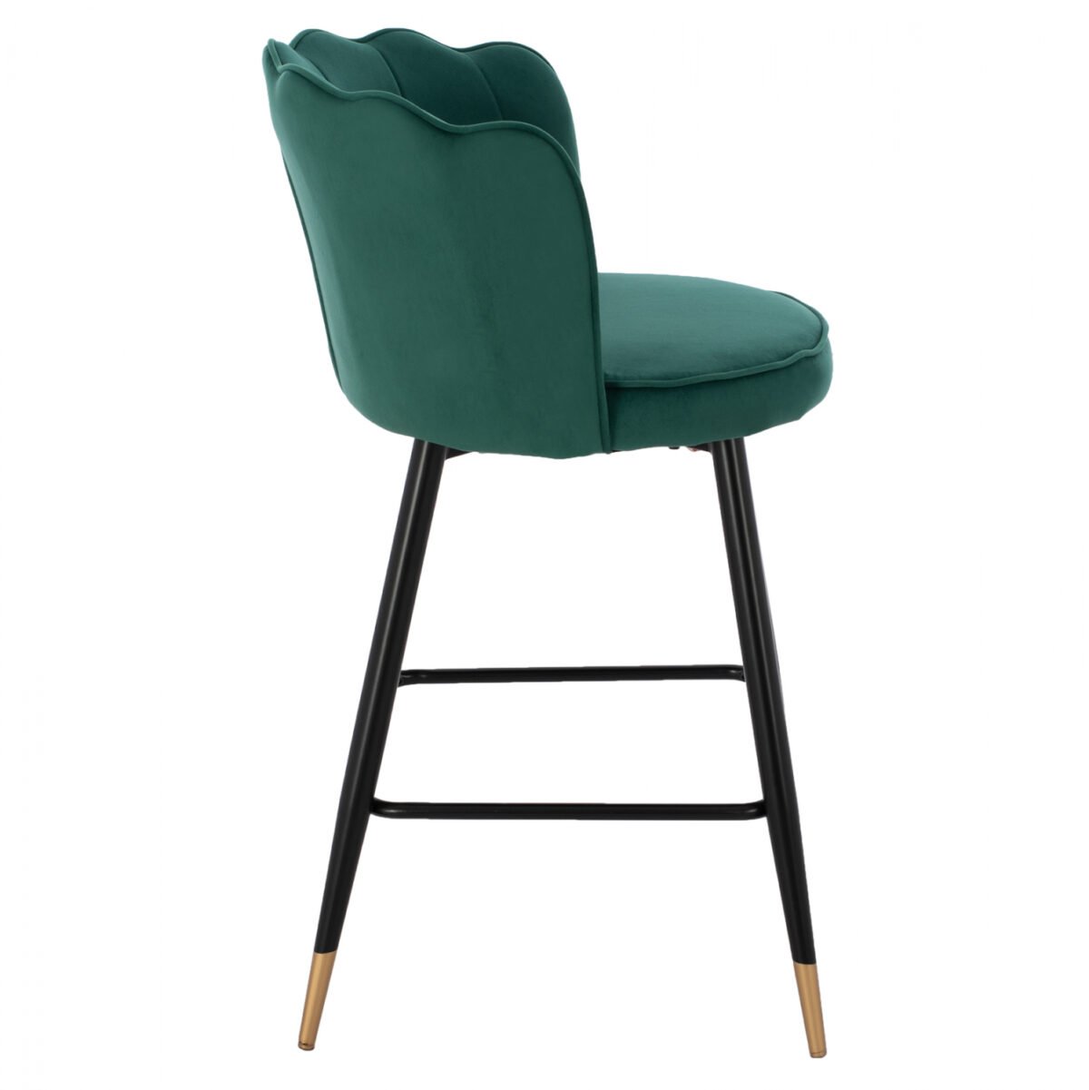 ΣΚΑΜΠΟ ΜΕΣΑΙΟΥ ΥΨΟΥΣ HM8736.03 VESNA ΒΕΛΟΥΔΟ ΚΥΠΑΡΙΣΣΙ ΜΕΤΑΛΛΙΚΟ ΣΚΕΛΕΤΟ 50x50x90 εκ. - Image 4