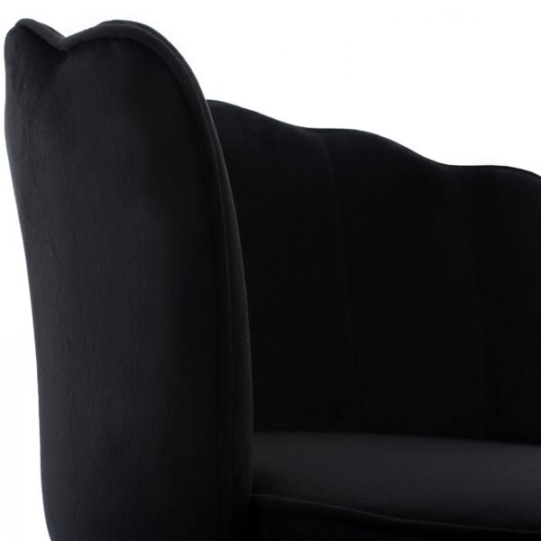 ΣΚΑΜΠΟ ΜΕΣΑΙΟΥ ΥΨΟΥΣ HM8736.04 VESNA ΒΕΛΟΥΔΟ ΜΑΥΡΟ ΜΕ ΜΕΤΑΛΛΙΚΟ ΣΚΕΛΕΤΟ 50x50x90 εκ. - Image 10