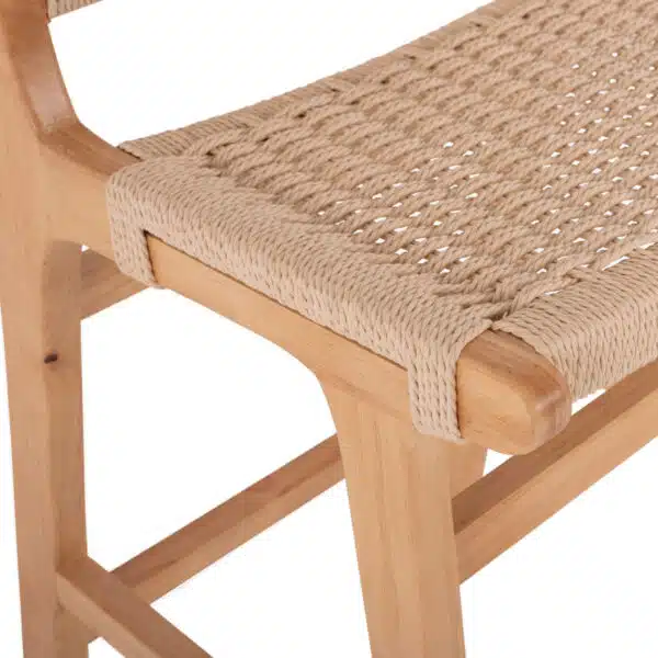ΣΚΑΜΠΟ ΜΕΣΑΙΟΥ ΥΨΟΥΣ HM9332.01 RUBBERWOOD & ΣΧΟΙΝΙ- ΦΥΣΙΚΟ ΧΡΩΜΑ 45x46x95Υεκ. - Image 8