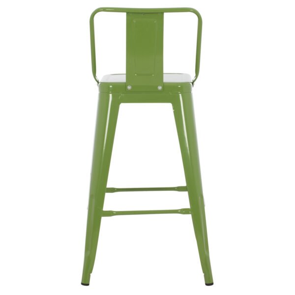 ΣΚΑΜΠΟ ΜΕΣΑΙΟΥ ΥΨΟΥΣ ΜΕΤΑΛΛΙΚΟ MELITA ΣΕ LIGHT OLIVE GREEN HM8574.13 42x42x98 εκ. - Image 6