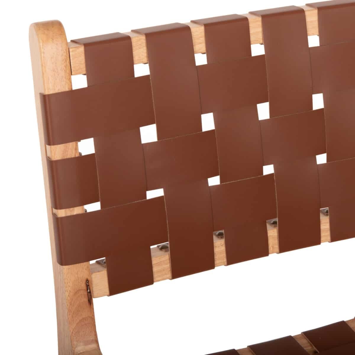 ΣΚΑΜΠΟ ΜΕΣΑΙΟΥ ΥΨΟΥΣ FELIPE TOON ΞΥΛΟ HM9329.01 ΦΥΣΙΚΟ ΚΑΦΕ PU 45x47x94Yεκ. - Image 7