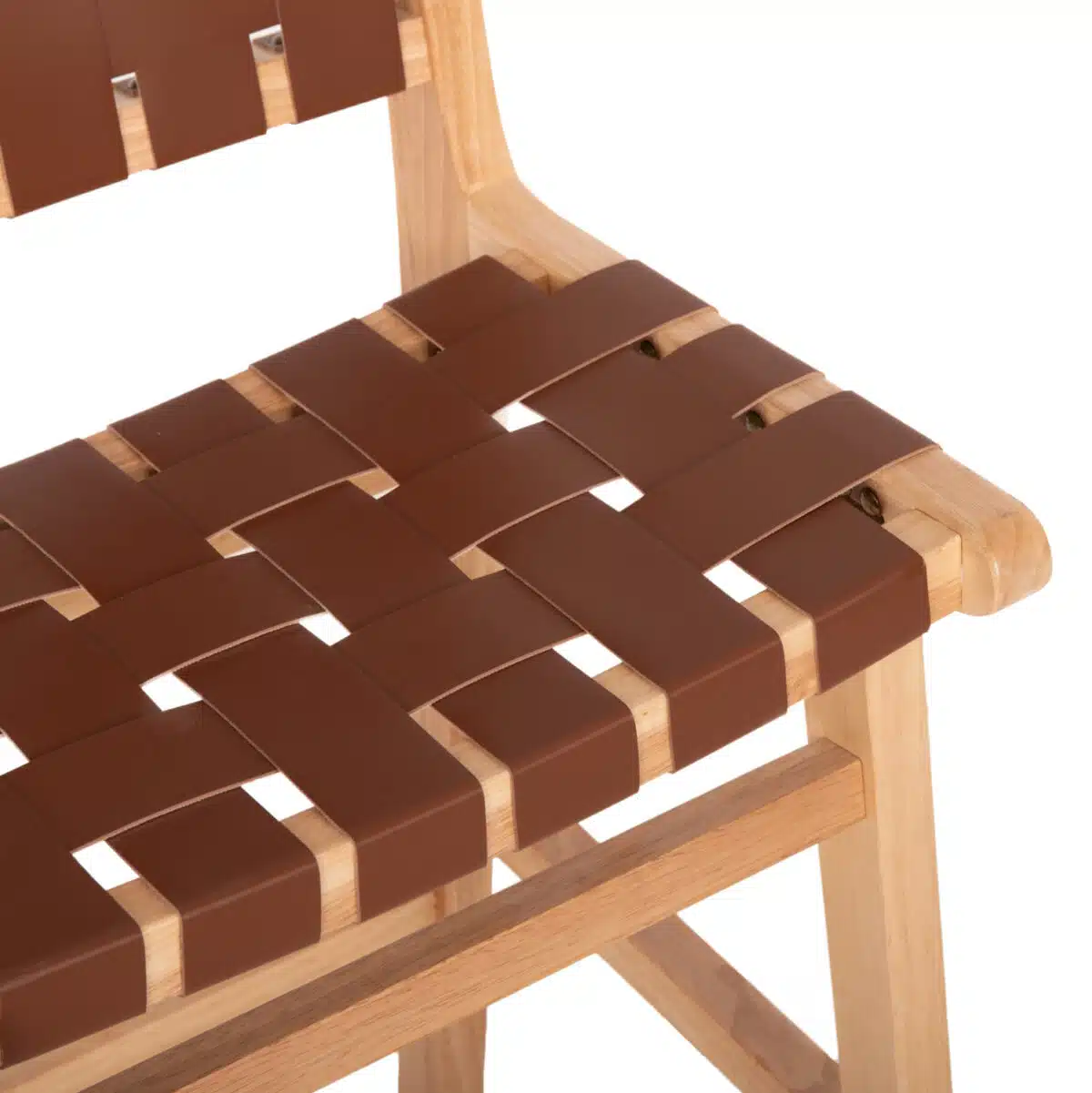 ΣΚΑΜΠΟ ΜΕΣΑΙΟΥ ΥΨΟΥΣ FELIPE TOON ΞΥΛΟ HM9329.01 ΦΥΣΙΚΟ ΚΑΦΕ PU 45x47x94Yεκ. - Image 8