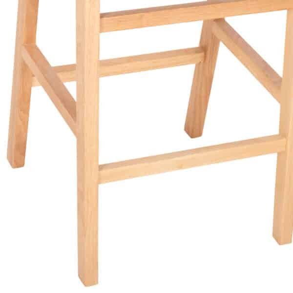 ΣΚΑΜΠΟ ΜΕΣΑΙΟΥ ΥΨΟΥΣ FELIPE TOON ΞΥΛΟ HM9329.01 ΦΥΣΙΚΟ ΚΑΦΕ PU 45x47x94Yεκ. - Image 10