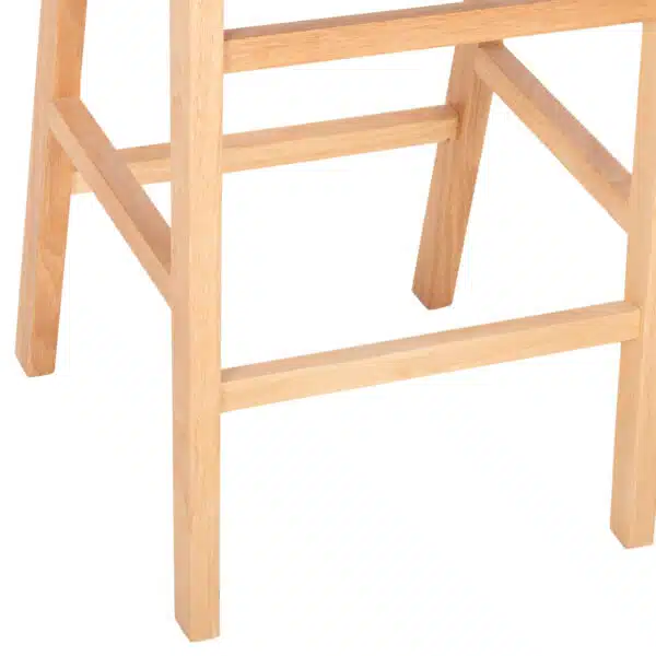 ΣΚΑΜΠΟ ΜΕΣΑΙΟΥ ΥΨΟΥΣ FELIPE TOON ΞΥΛΟ HM9329.01 ΦΥΣΙΚΟ ΚΑΦΕ PU 45x47x94Yεκ. - Image 10