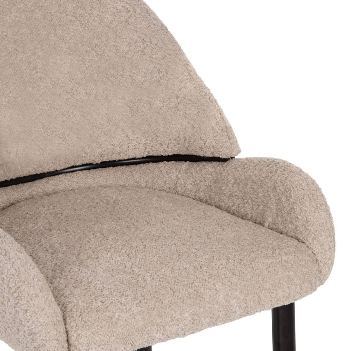 ΣΚΑΜΠΟ ΜΕΣΑΙΟΥ ΥΨΟΥΣ SARKY HM8586.03 ΥΦΑΣΜΑ ΜΠΟΥΚΛΕ ΠΡΑΣΙΝΟ-ΜΕΤΑΛΛΙΚΑ ΠΟΔΙΑ 55x62x105Yεκ. - Image 7