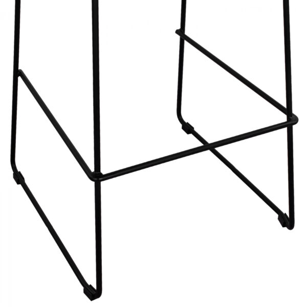 ΣΚΑΜΠΟ ΜΕΤΑΛΛΙΚΟ ALLEGRA HM5642 ΜΕ WICKER ΣΕ ΜΠΕΖ ΑΠΟΧΡΩΣΗ 48x53x100 εκ. - Image 9