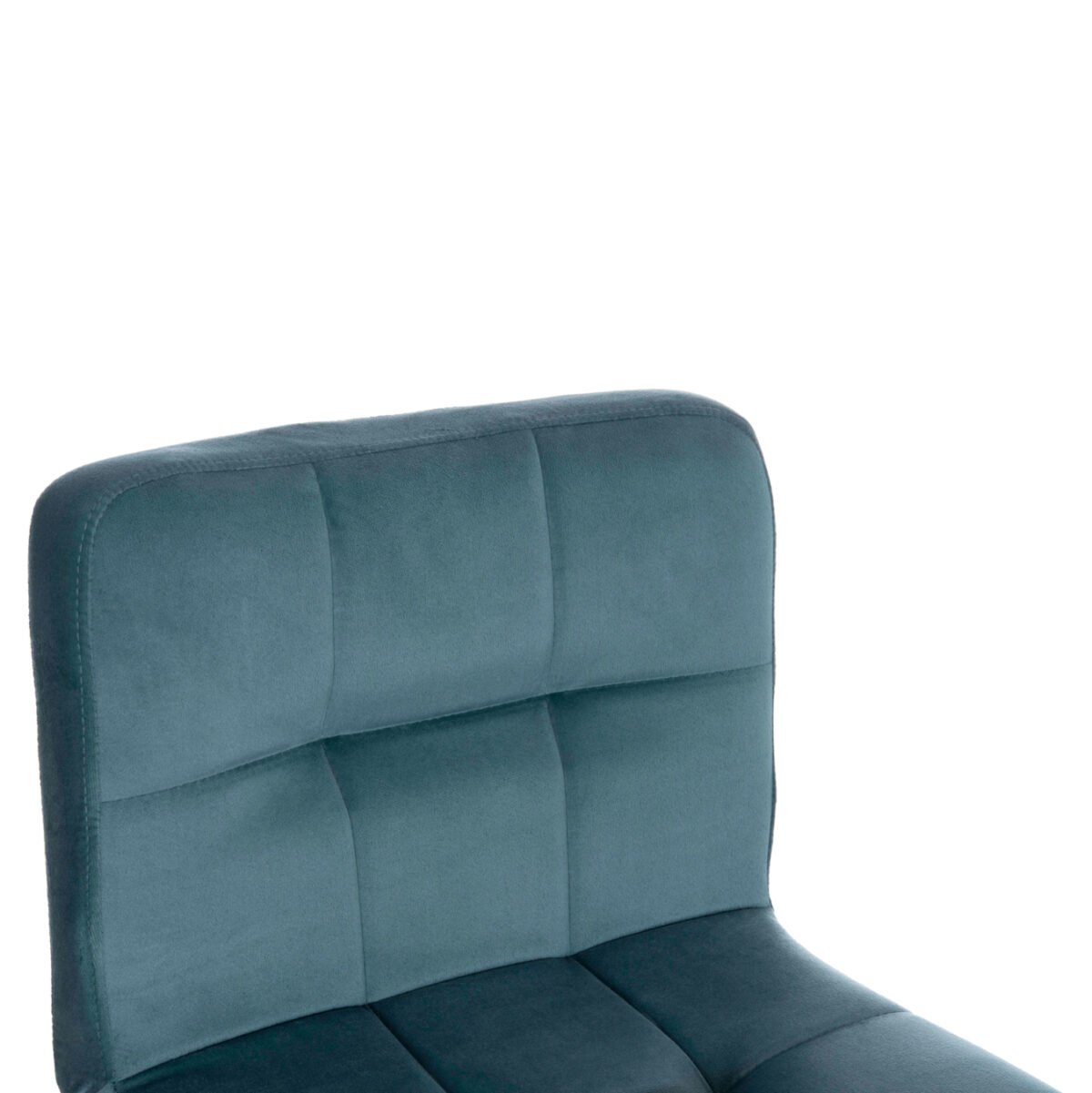 ΣΚΑΜΠΩ ΜΠΑΡ DIANA HM202.18 ΒΕΛΟΥΔΟ ΤΙΡΚΟΥΑΖ & ΜΑΥΡΟ ΜΑΤ ΣΚΕΛΕΤΟ 44x52x109Υεκ - Image 7