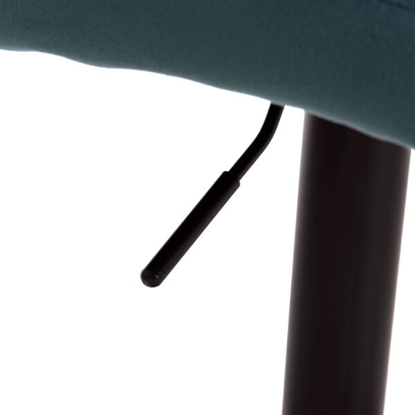 ΣΚΑΜΠΩ ΜΠΑΡ DIANA HM202.18 ΒΕΛΟΥΔΟ ΤΙΡΚΟΥΑΖ & ΜΑΥΡΟ ΜΑΤ ΣΚΕΛΕΤΟ 44x52x109Υεκ - Image 10