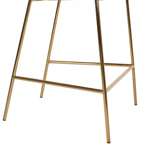 ΣΚΑΜΠΟ ΜΠΑΡ HM8734.04 ΒΕΛΟΥΔΟ ΜΑΥΡΟ THEODORE ΧΡΥΣΟ ΜΕΤΑΛΛΙΚΟ ΣΚΕΛΕΤΟ 60x55x100Υεκ. - Image 8