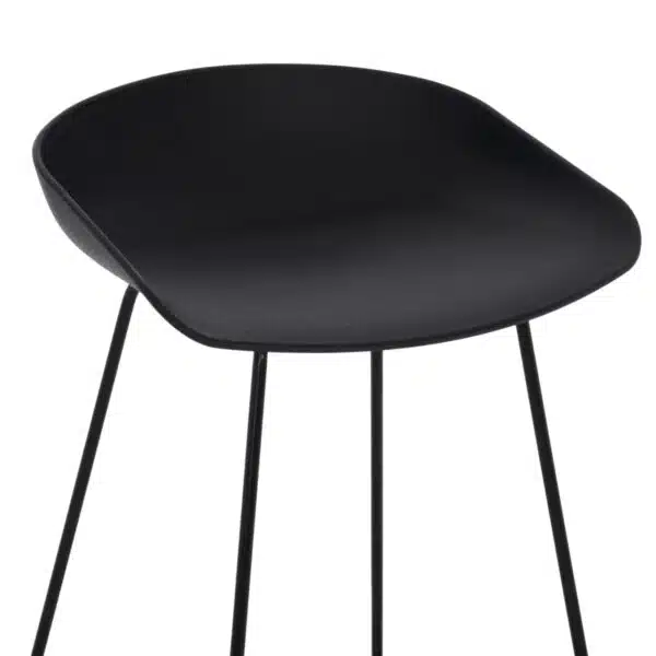 ΣΚΑΜΠΟ ΜΠΑΡ NAILA HM9299.02 ΜΑΥΡΟ ΜΕΣΑΙΟΥ ΥΨΟΥΣ 44x44x74Yεκ. - Image 7