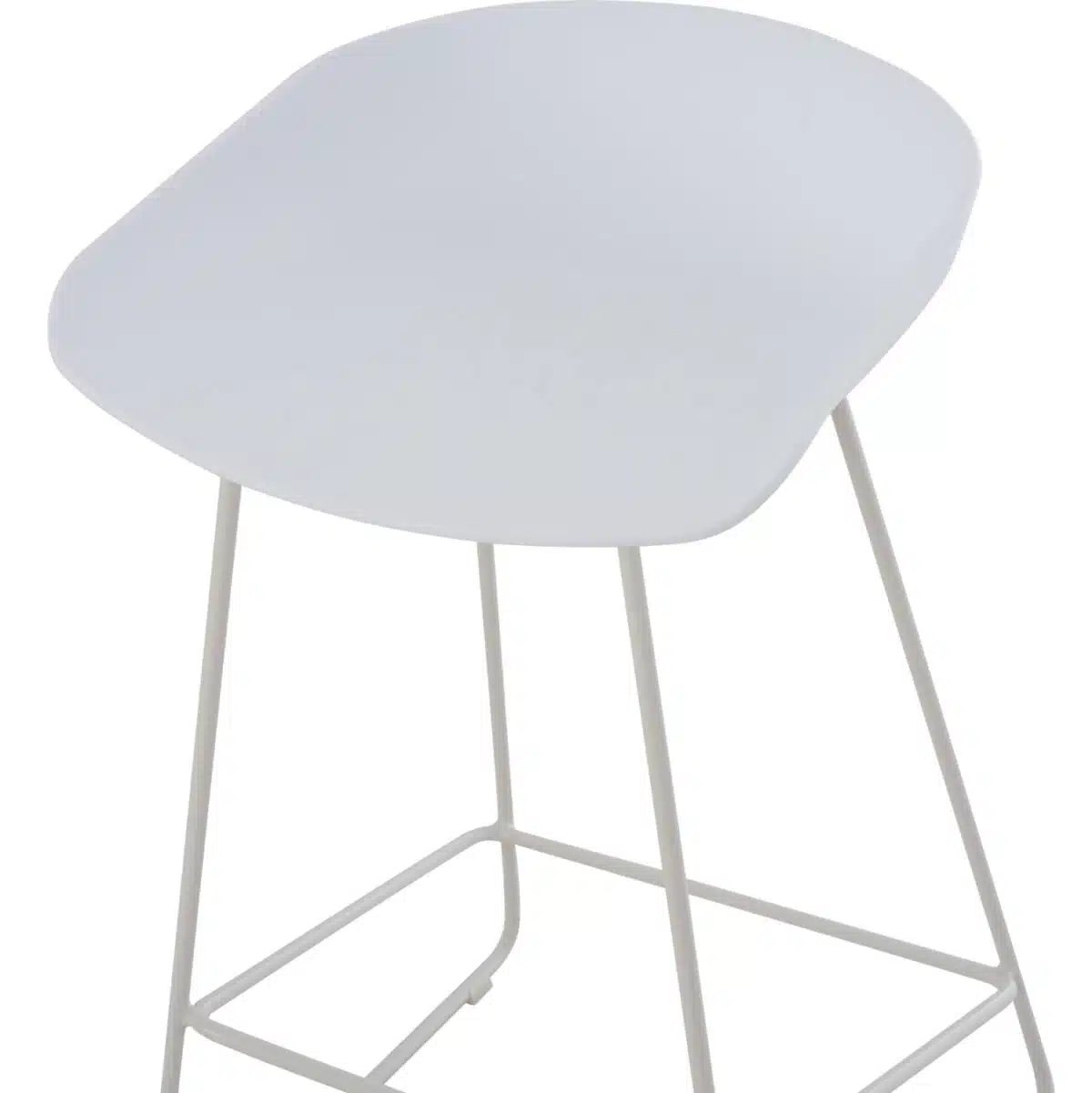 ΣΚΑΜΠΟ ΜΠΑΡ NAILA HM9299.01 ΛΕΥΚΟ ΜΕΣΑΙΟΥ ΥΨΟΥΣ 44x44x74Yεκ. - Image 8