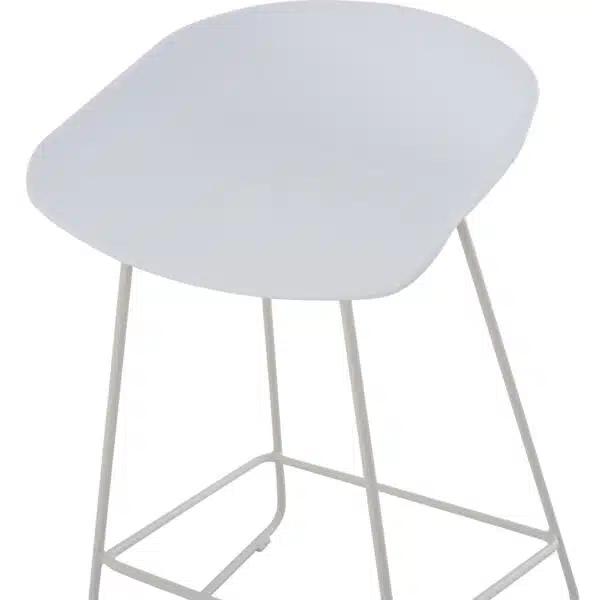 ΣΚΑΜΠΟ ΜΠΑΡ NAILA HM9299.01 ΛΕΥΚΟ ΜΕΣΑΙΟΥ ΥΨΟΥΣ 44x44x74Yεκ. - Image 8