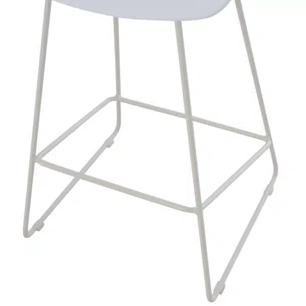 ΣΚΑΜΠΟ ΜΠΑΡ NAILA HM9299.01 ΛΕΥΚΟ ΜΕΣΑΙΟΥ ΥΨΟΥΣ 44x44x74Yεκ. - Image 9