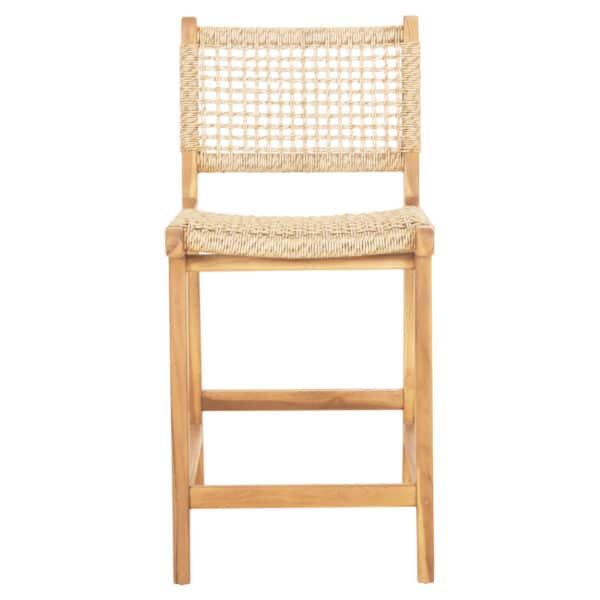 ΣΚΑΜΠΟ ΜΠΑΡ ΜΕ ΠΛΑΤΗ NESHA HM9381.11 ΞΥΛΟ ΤΕΑΚ & ΣΧΟΙΝΙ VIRO VIRO 46x53x96εκ. - Image 3