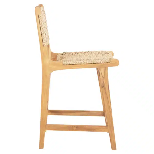 ΣΚΑΜΠΟ ΜΠΑΡ ΜΕ ΠΛΑΤΗ NESHA HM9381.11 ΞΥΛΟ ΤΕΑΚ & ΣΧΟΙΝΙ VIRO VIRO 46x53x96εκ. - Image 4