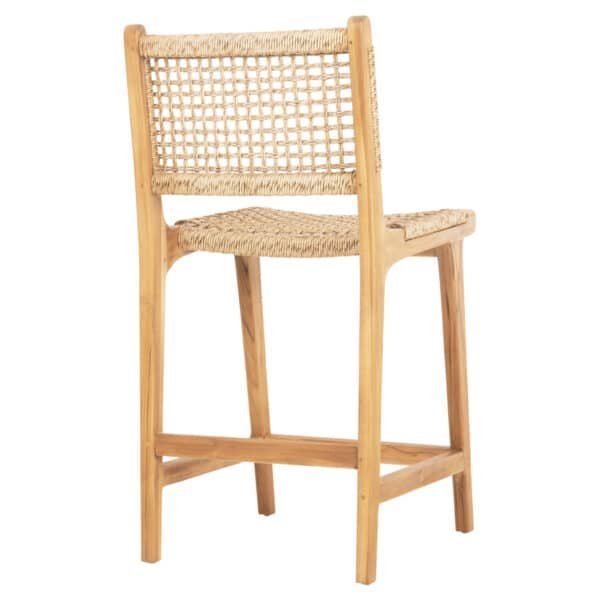 ΣΚΑΜΠΟ ΜΠΑΡ ΜΕ ΠΛΑΤΗ NESHA HM9381.11 ΞΥΛΟ ΤΕΑΚ & ΣΧΟΙΝΙ VIRO VIRO 46x53x96εκ. - Image 5