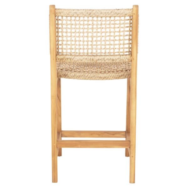 ΣΚΑΜΠΟ ΜΠΑΡ ΜΕ ΠΛΑΤΗ NESHA HM9381.11 ΞΥΛΟ ΤΕΑΚ & ΣΧΟΙΝΙ VIRO VIRO 46x53x96εκ. - Image 6