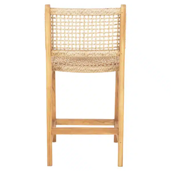 ΣΚΑΜΠΟ ΜΠΑΡ ΜΕ ΠΛΑΤΗ NESHA HM9381.11 ΞΥΛΟ ΤΕΑΚ & ΣΧΟΙΝΙ VIRO VIRO 46x53x96εκ. - Image 6