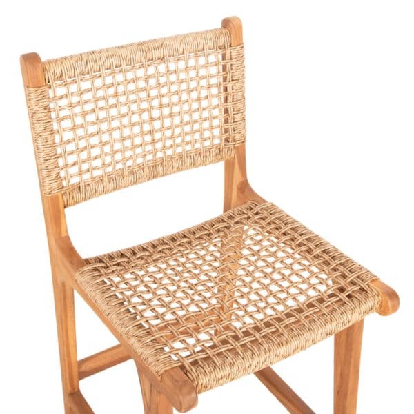 ΣΚΑΜΠΟ ΜΠΑΡ ΜΕ ΠΛΑΤΗ NESHA HM9381.11 ΞΥΛΟ ΤΕΑΚ & ΣΧΟΙΝΙ VIRO VIRO 46x53x96εκ. - Image 7