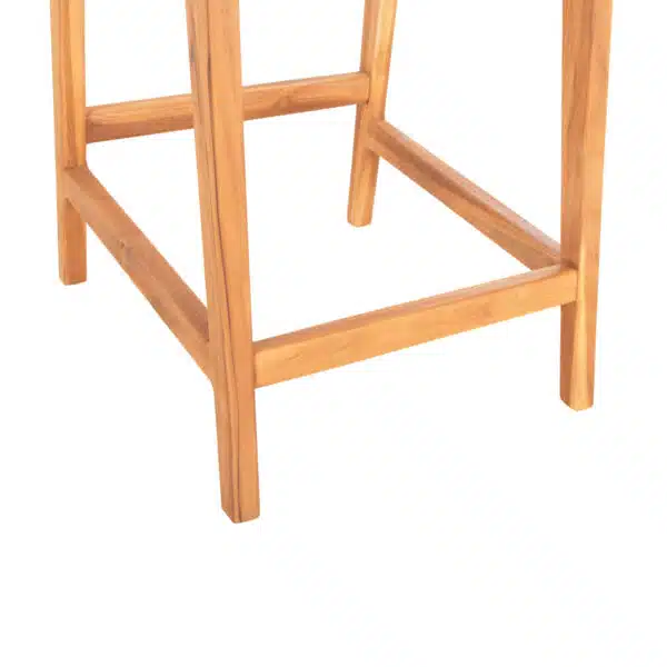 ΣΚΑΜΠΟ ΜΠΑΡ ΜΕ ΠΛΑΤΗ NESHA HM9381.11 ΞΥΛΟ ΤΕΑΚ & ΣΧΟΙΝΙ VIRO VIRO 46x53x96εκ. - Image 10