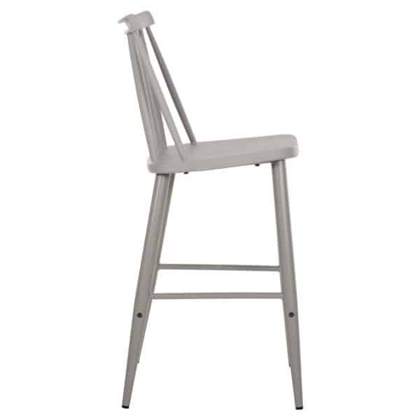 ΣΚΑΜΠΟ ΜΠΑΡ ΜΕΣ. ΥΨΟΥΣ VANESSA HM9300.20 ΠΟΛΥΠΡΟΠΥΛΕΝΙΟ & ΜΕΤΑΛΛΟ-ΓΚΡΙ 45,5x46x97Υεκ - Image 4