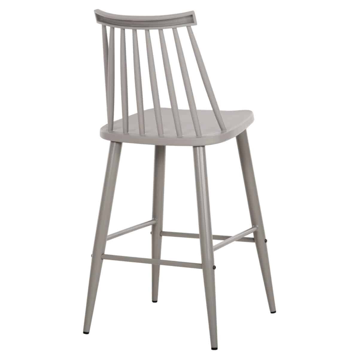 ΣΚΑΜΠΟ ΜΠΑΡ ΜΕΣ. ΥΨΟΥΣ VANESSA HM9300.20 ΠΟΛΥΠΡΟΠΥΛΕΝΙΟ & ΜΕΤΑΛΛΟ-ΓΚΡΙ 45,5x46x97Υεκ - Image 5