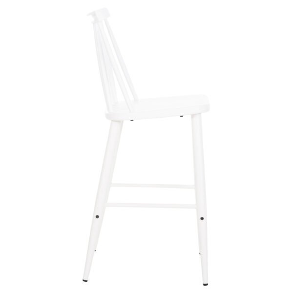 ΣΚΑΜΠΟ ΜΠΑΡ ΜΕΣΑΙΟΥ ΥΨΟΥΣ VANESSA HM9300.11 ΠΟΛΥΠΡΟΠΥΛΕΝΙΟ & ΜΕΤΑΛΛΟ-ΛΕΥΚΟ 45,5x46x97Υεκ - Image 4