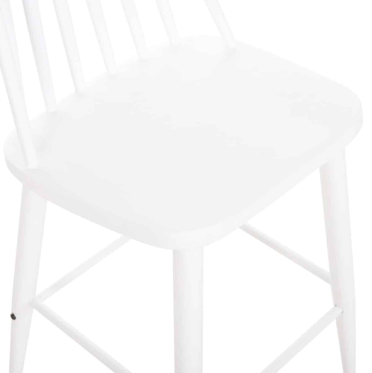 ΣΚΑΜΠΟ ΜΠΑΡ ΜΕΣΑΙΟΥ ΥΨΟΥΣ VANESSA HM9300.11 ΠΟΛΥΠΡΟΠΥΛΕΝΙΟ & ΜΕΤΑΛΛΟ-ΛΕΥΚΟ 45,5x46x97Υεκ - Image 8