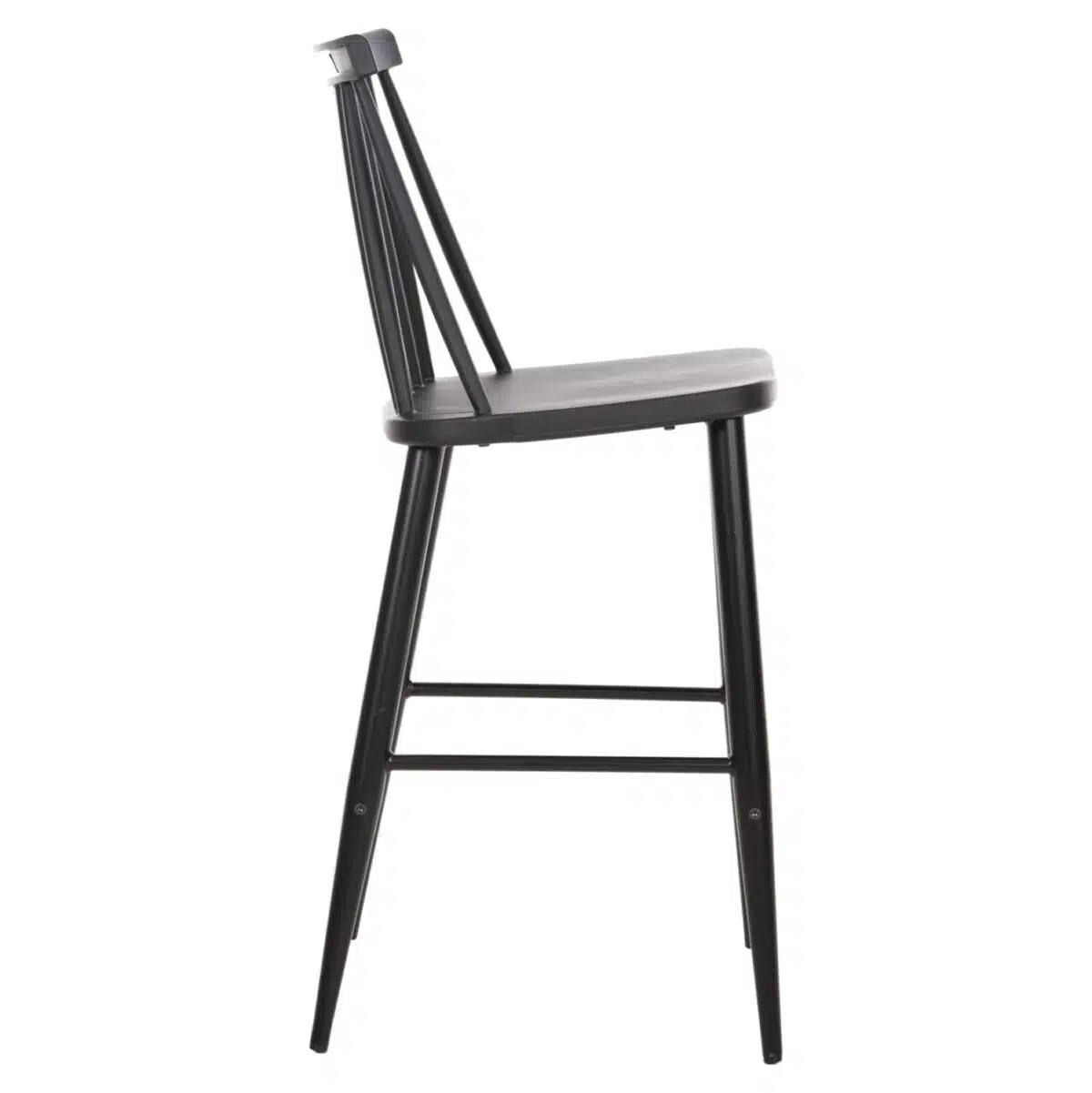 ΣΚΑΜΠΟ ΜΠΑΡ ΜΕΣΑΙΟΥ ΥΨΟΥΣ VANESSA HM9300.12 ΠΟΛΥΠΡΟΠΥΛΕΝΙΟ & ΜΕΤΑΛΛΟ-ΜΑΥΡΟ 45,5x46x97Υ εκ. - Image 4