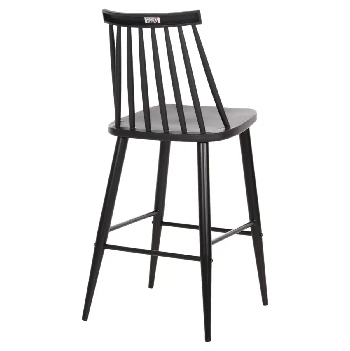 ΣΚΑΜΠΟ ΜΠΑΡ ΜΕΣΑΙΟΥ ΥΨΟΥΣ VANESSA HM9300.12 ΠΟΛΥΠΡΟΠΥΛΕΝΙΟ & ΜΕΤΑΛΛΟ-ΜΑΥΡΟ 45,5x46x97Υ εκ. - Image 5