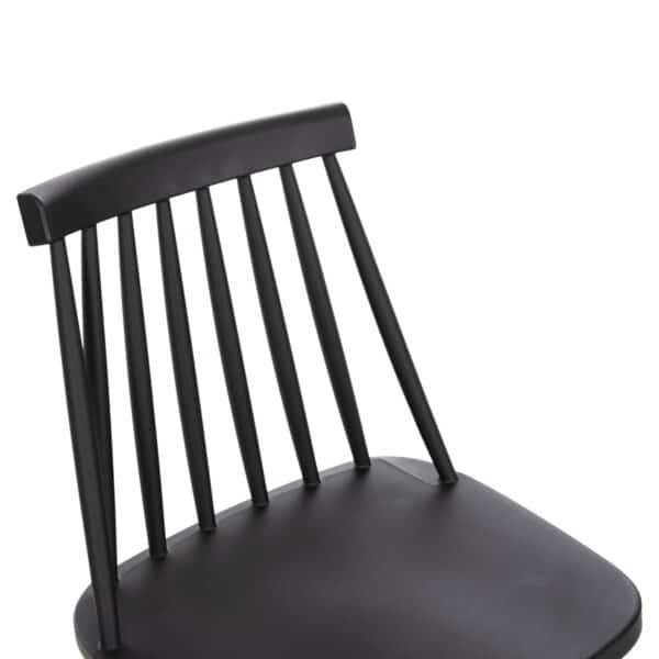 ΣΚΑΜΠΟ ΜΠΑΡ ΜΕΣΑΙΟΥ ΥΨΟΥΣ VANESSA HM9300.12 ΠΟΛΥΠΡΟΠΥΛΕΝΙΟ & ΜΕΤΑΛΛΟ-ΜΑΥΡΟ 45,5x46x97Υ εκ. - Image 7