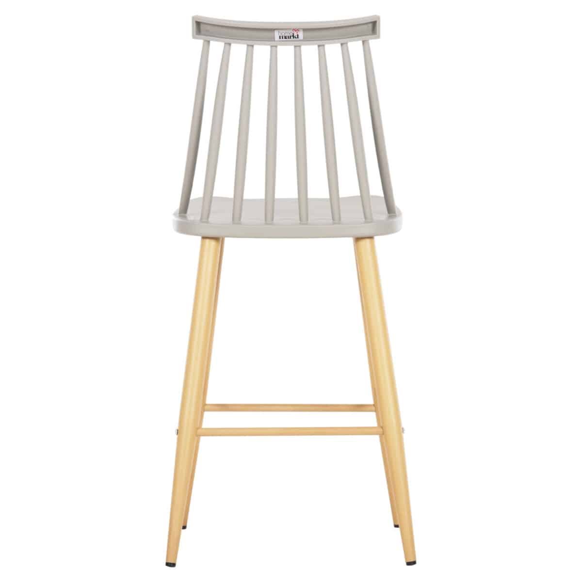 ΣΚΑΜΠΟ ΜΠΑΡ ΜΕΣ.ΥΨΟΥΣ VANESSA HM9300.10 ΠΟΛΥΠΡΟΠ. ΓΚΡΙ & ΜΕΤΑΛΛΟ ΦΥΣΙΚΟ 45x48x96Υεκ. - Image 6