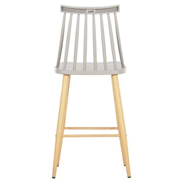 ΣΚΑΜΠΟ ΜΠΑΡ ΜΕΣ.ΥΨΟΥΣ VANESSA HM9300.10 ΠΟΛΥΠΡΟΠ. ΓΚΡΙ & ΜΕΤΑΛΛΟ ΦΥΣΙΚΟ 45x48x96Υεκ. - Image 6