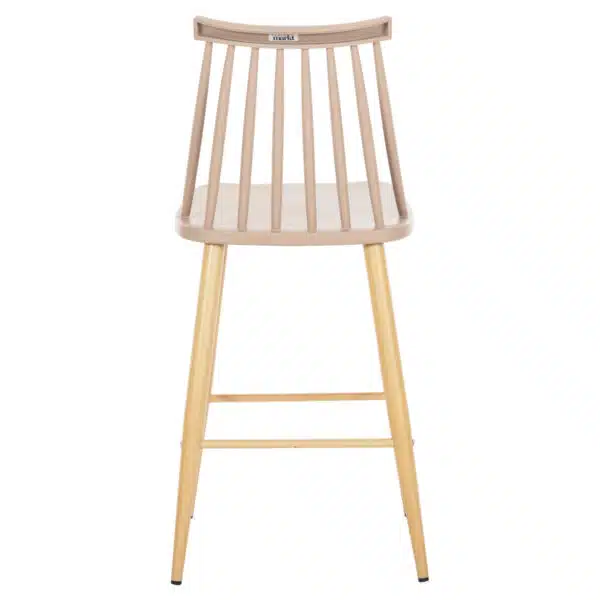 ΣΚΑΜΠΟ ΜΠΑΡ ΜΕΣ.ΥΨΟΥΣ VANESSA HM9300.25 ΚΑΠΟΥΤΣΙΝΟ PP & ΠΟΔΙΑ ΟΨΗ ΞΥΛΟΥ 45,5x46x97Υεκ - Image 6