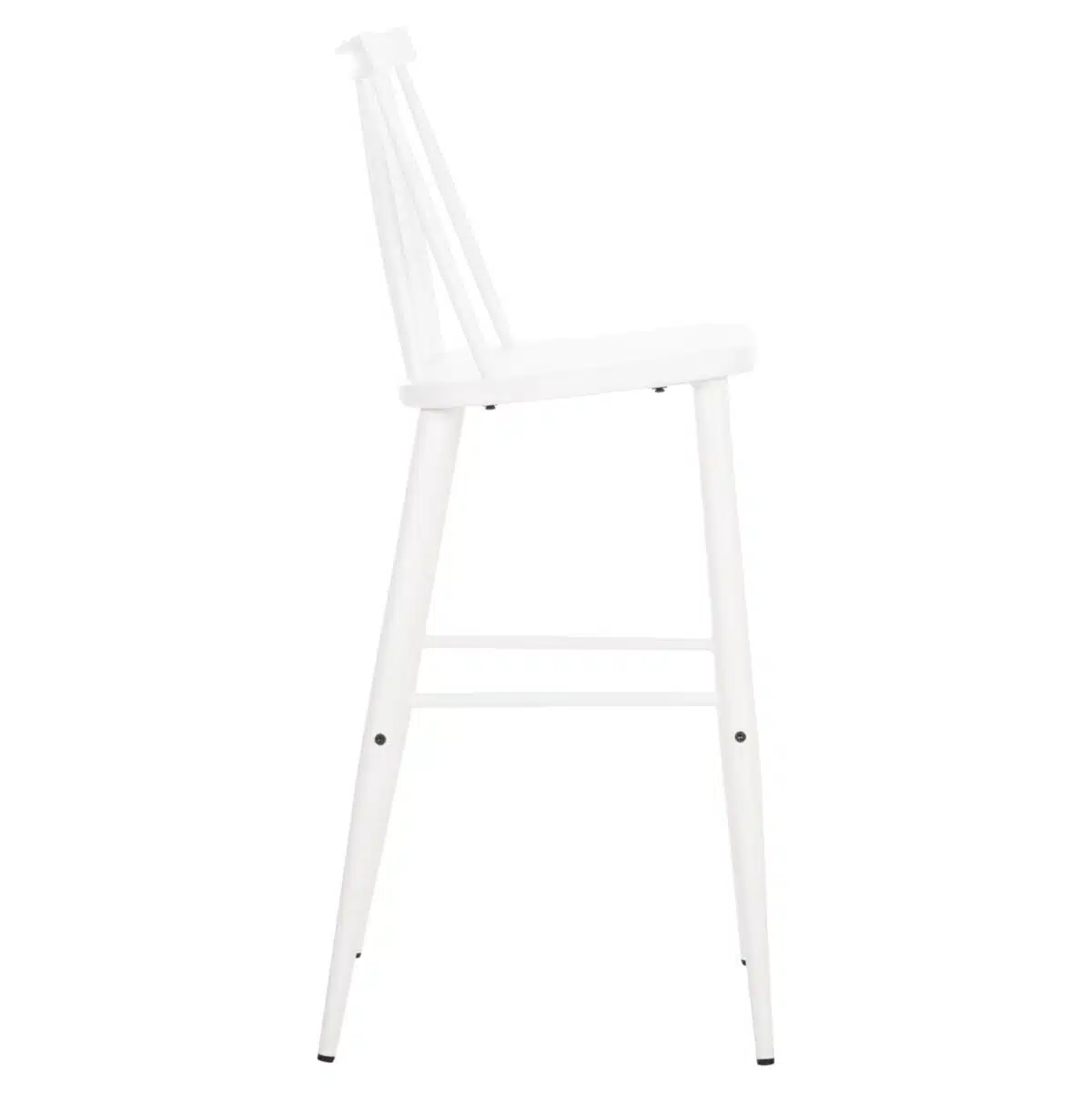 ΣΚΑΜΠΟ ΜΠΑΡ ΨΗΛΟ VANESSA HM8459.11 ΛΕΥΚΟ PP & ΛΕΥΚΑ ΜΕΤΑΛ.ΠΟΔΙΑ 47x48,5x107Υεκ. - Image 4