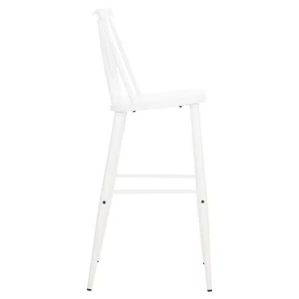 ΣΚΑΜΠΟ ΜΠΑΡ ΨΗΛΟ VANESSA HM8459.11 ΛΕΥΚΟ PP & ΛΕΥΚΑ ΜΕΤΑΛ.ΠΟΔΙΑ 47x48,5x107Υεκ. - Image 4