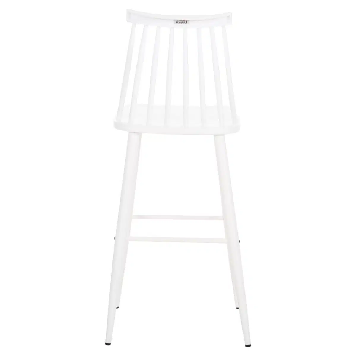 ΣΚΑΜΠΟ ΜΠΑΡ ΨΗΛΟ VANESSA HM8459.11 ΛΕΥΚΟ PP & ΛΕΥΚΑ ΜΕΤΑΛ.ΠΟΔΙΑ 47x48,5x107Υεκ. - Image 6