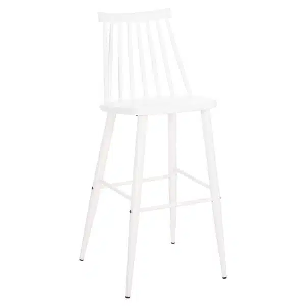 ΣΚΑΜΠΟ ΜΠΑΡ ΨΗΛΟ VANESSA HM8459.11 ΛΕΥΚΟ PP & ΛΕΥΚΑ ΜΕΤΑΛ.ΠΟΔΙΑ 47x48