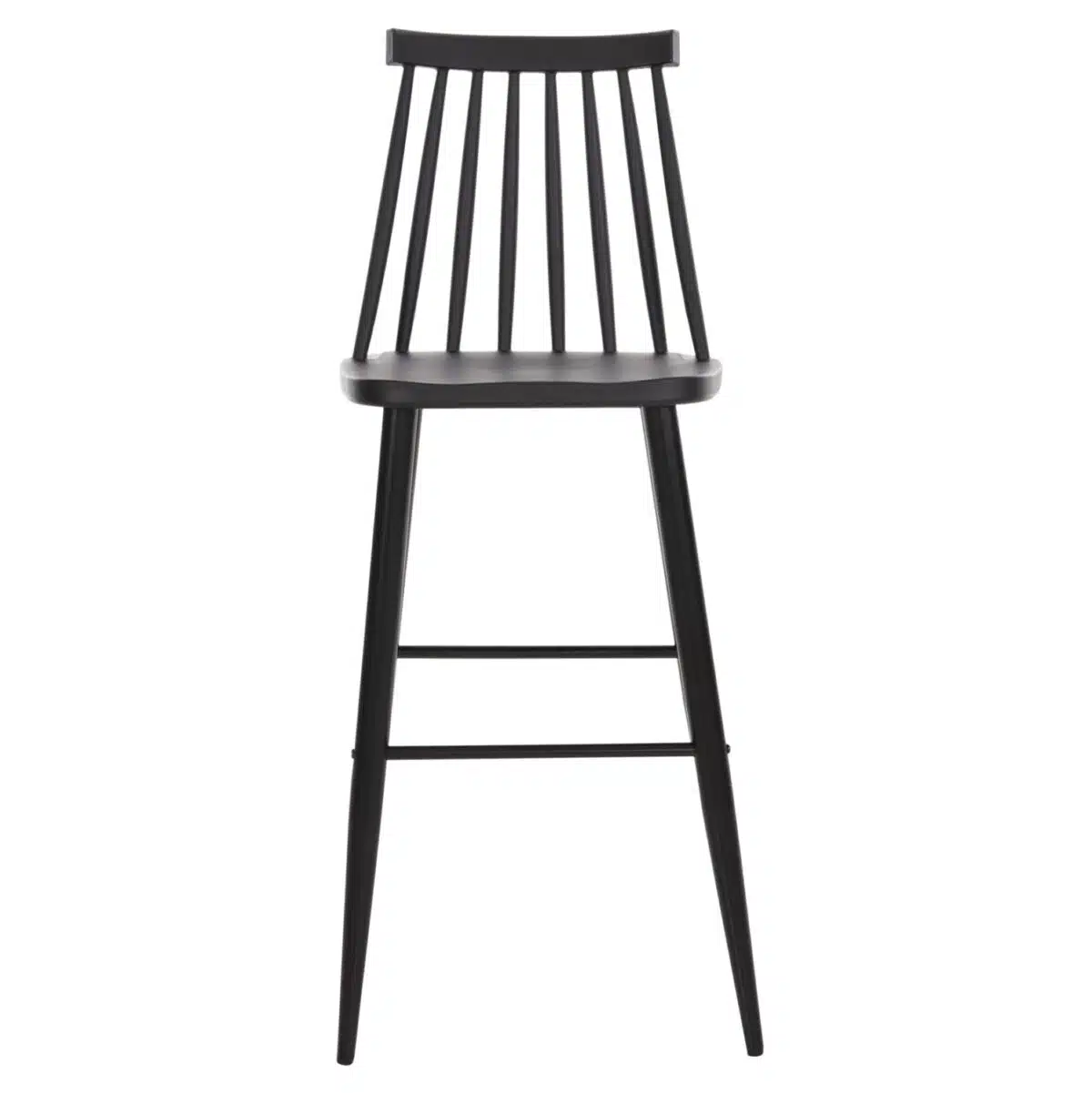 ΣΚΑΜΠΟ ΜΠΑΡ ΨΗΛΟ VANESSA HM8459.12 ΜΑΥΡΟ PP & ΜΑΥΡΑ ΜΕΤΑΛ.ΠΟΔΙΑ 47x48,5x107Υεκ. - Image 3