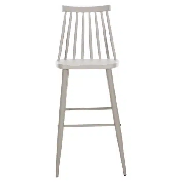 ΣΚΑΜΠΟ ΜΠΑΡ ΨΗΛΟ VANESSA HM8459.20 ΓΚΡΙ PP & ΓΚΡΙ ΜΕΤΑΛ.ΠΟΔΙΑ 47x48,5x107Υεκ. - Image 3